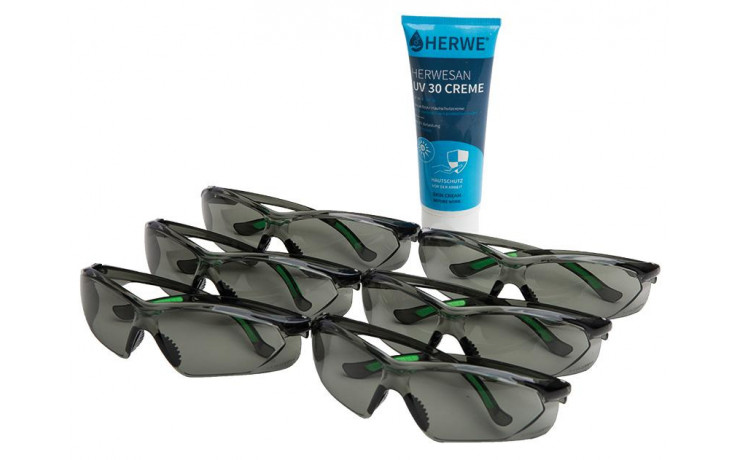 Nekoliko svemoguć inferioran  RECA ljetni paket: 6x sunčane naočale Sun Protect + 1x UV zaštitna krema za  sunce 100 ml - Ljetni paket - Zaštitne naočale - Zaštita na radu