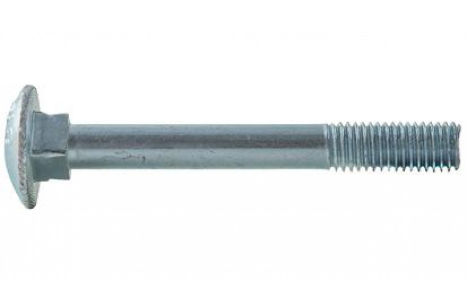Flachrundschraube DIN 603 - 8.8 - verzinkt blau - M10 X 120 - ohne Mutter