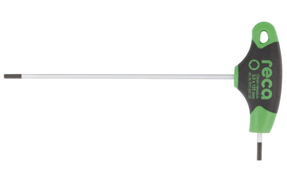 RECA T-Griff Stiftschlüssel ISK 2,5 x 125 mm