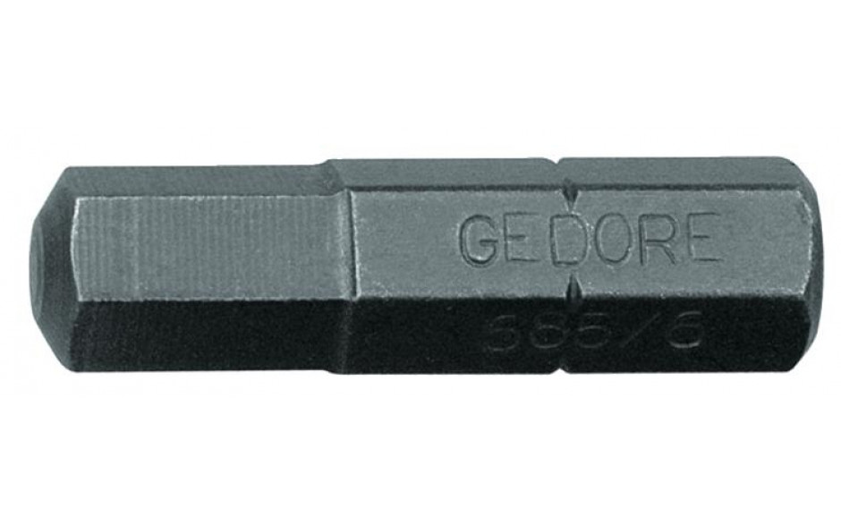 GEDORE Schraubendreherbit 1/4", (PAK = 10 ST), Innen-6-kant 6 mm -685 6 S-010- Nr.:6539340
