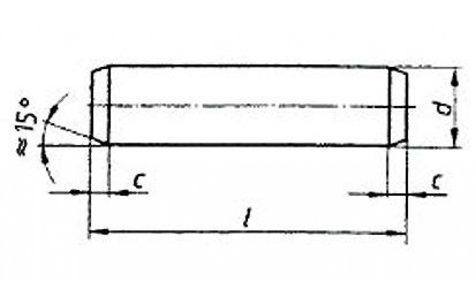 Zylinderstift ISO 2338 - A1 - 1,5h8 X 10