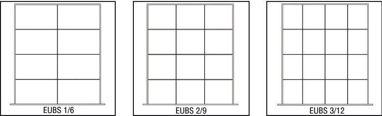 Einteilungsmaterial EUBS-2/9 KH100