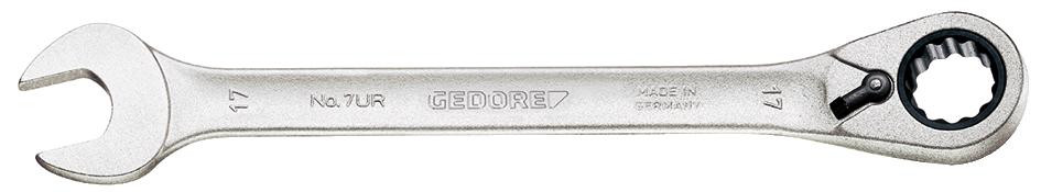 GEDORE Maulschlüssel mit Ringratsche, umschaltbar, UD 22 mm -7 UR 22- Nr.:2297388