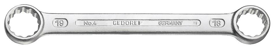 GEDORE Doppelringschlüssel Chrom-Vanadium SW 13 x 15 mm DIN 837