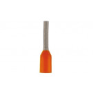 Cjevasta stopica, izolovana, narandžasta za presjek kabla 0,5 mm², dužina 14,2 mm