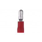 Utična cilindrična stopica 4 mm, crvena, za presjek kabla 0,5-1,0 mm²