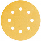 MIRKA ploča sa ''čičkom'' Gold, Ø 150 mm, 15 rupa, granulacija: 40, pakovanje = 50 komada