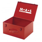 Kofer za opremu MAS, 400 x 280 x 190 mm, od čelika, crveni