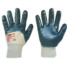 Nitrilne rukavice s pletenom pasicom, plave, veličina: 8