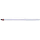 Tesarska olovka, tvrda, bijela, dužina: 240 mm